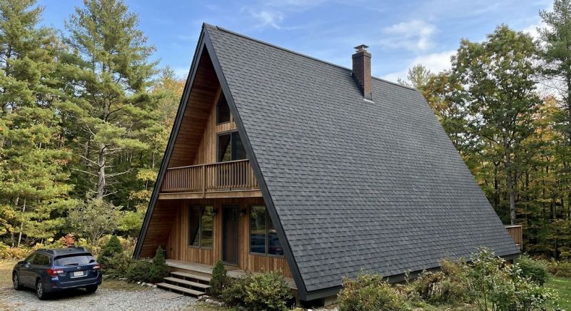 A Frame Roof Installation in North Conway, NH