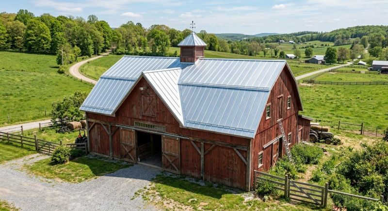 Barn Roof Replacement in Jackson, NH