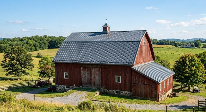 Barn Roof Replacement in North Conway, NH