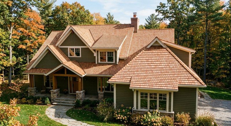 Cedar Roof Installation in Conway, NH