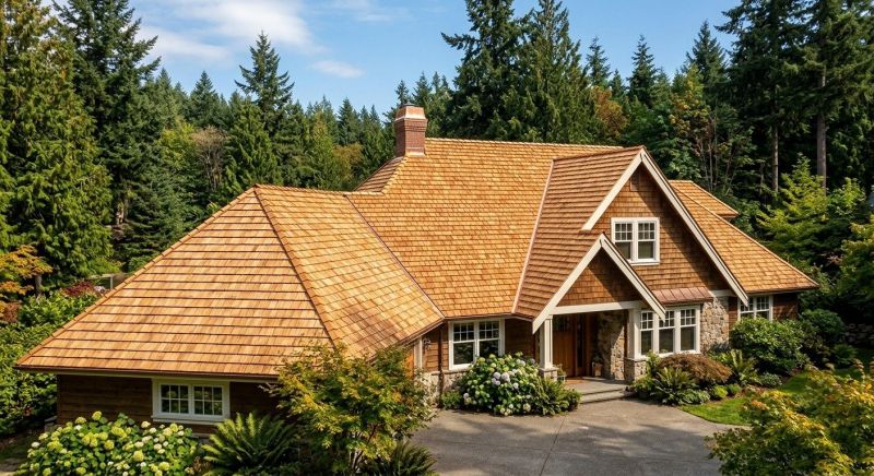 Cedar Roof Installation in Conway, NH