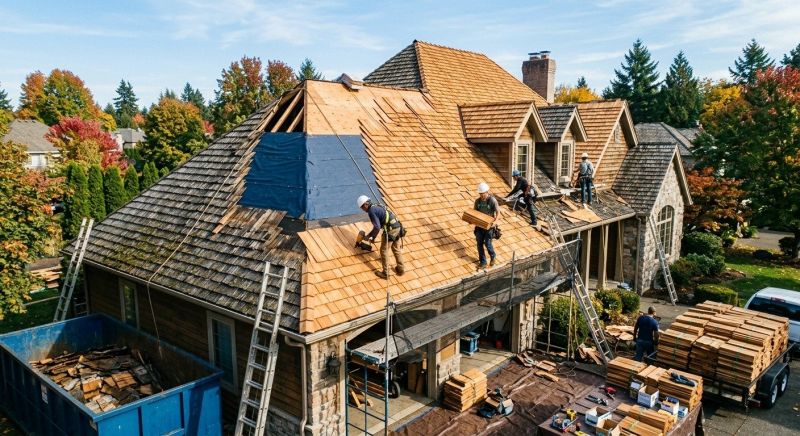 Cedar Roof Replacement in Ossipee, NH