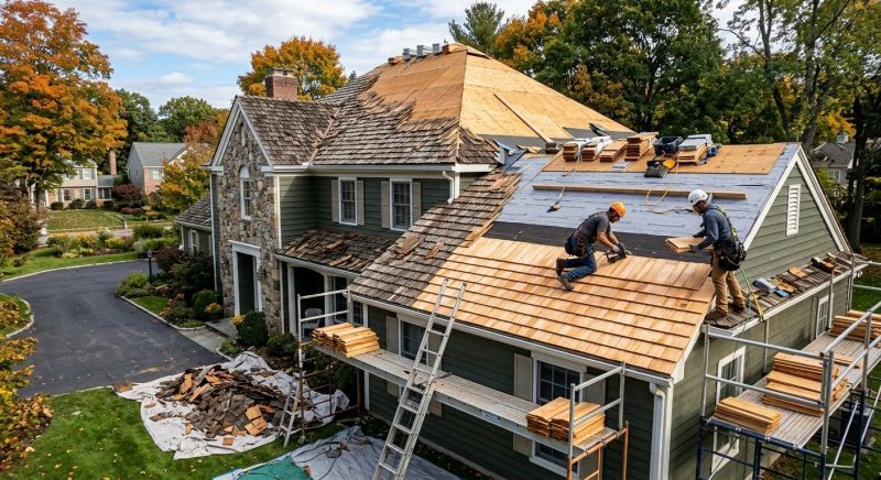 Cedar Roof Replacement in Tamworth, NH