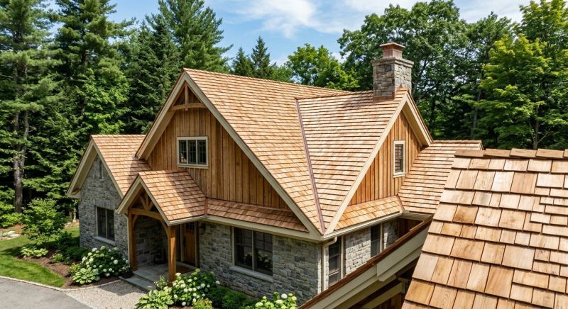 Cedar Shake Roof Construction in Bridgton, ME