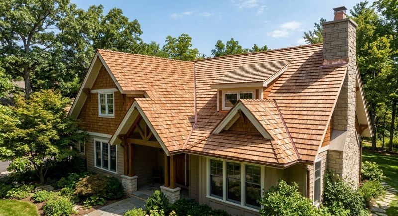 Cedar Shake Roof Construction in Eaton Center, NH