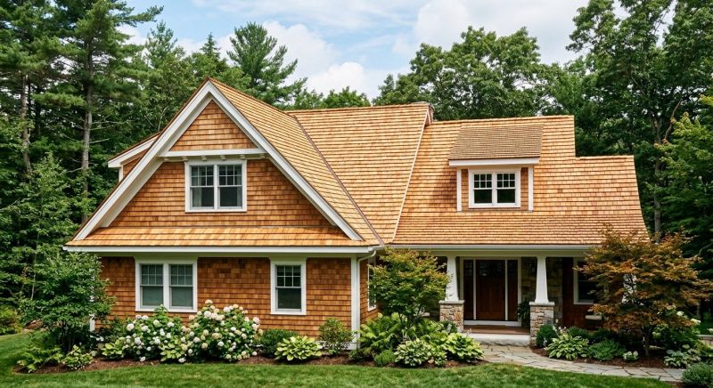 Cedar Shake Roof Construction in Jackson, NH