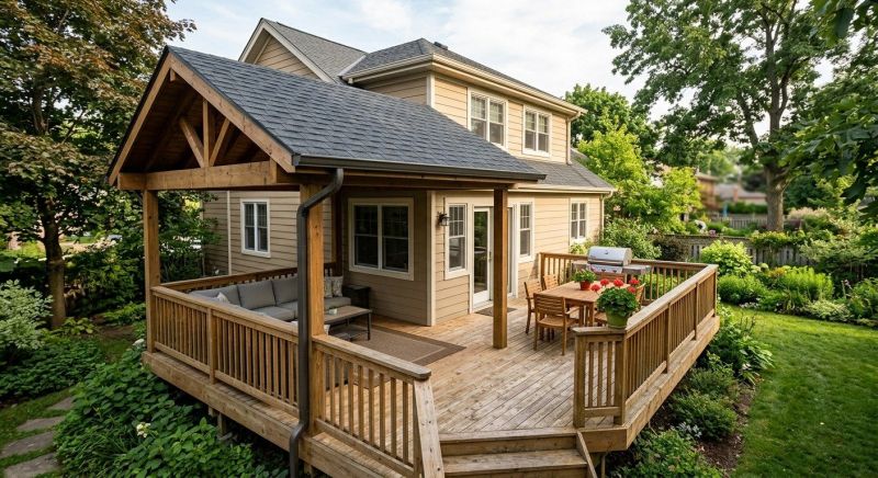 Deck Roof Construction in North Conway, NH