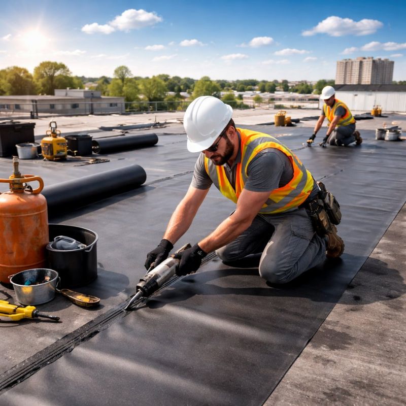 Epdm Roof Installation in Eaton Center, NH