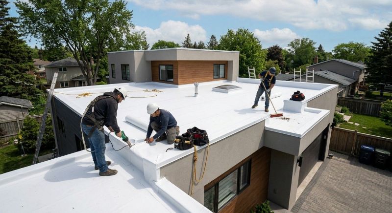 Flat Roof Installation in Denmark, ME