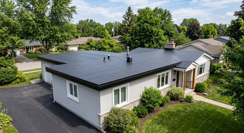 Rubber Roof Installation in North Conway, NH