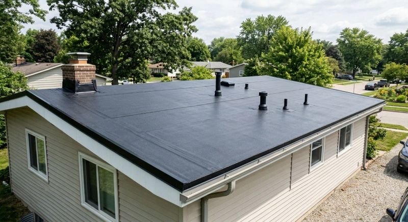Rubber Roof Installation in North Conway, NH
