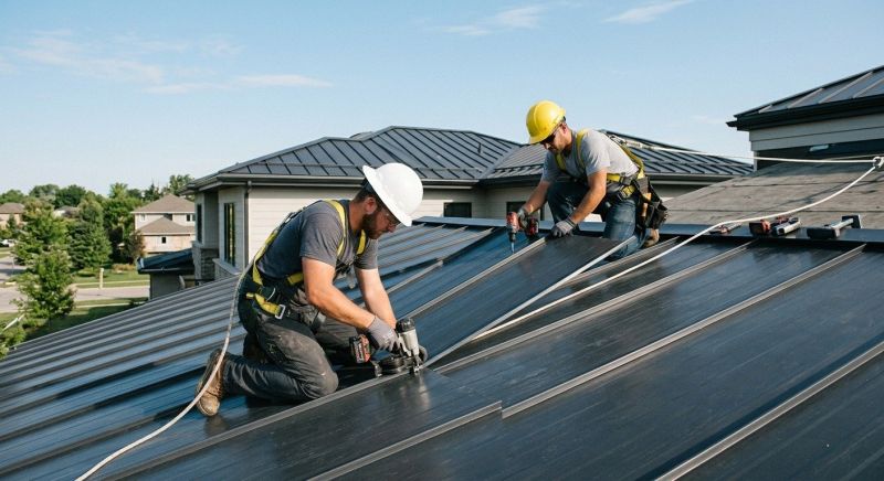 Sheet Roofing Installation in Cornish, ME