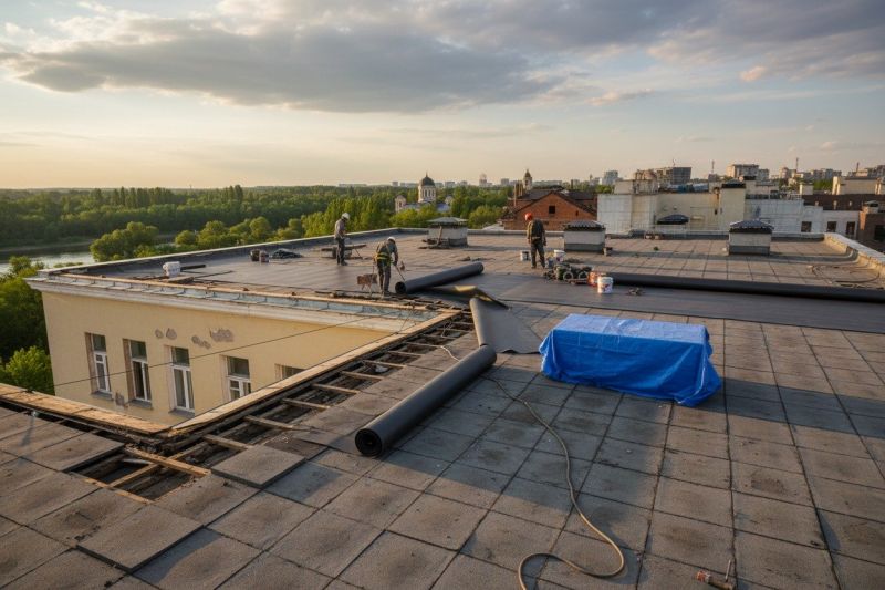 Single Ply Roof Replacement in Tamworth, NH