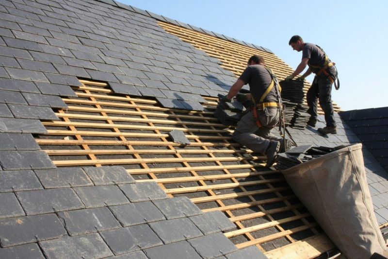 Slate Roof Replacement in Cornish, ME