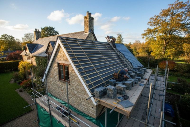 Slate Roof Replacement in Harrison, ME