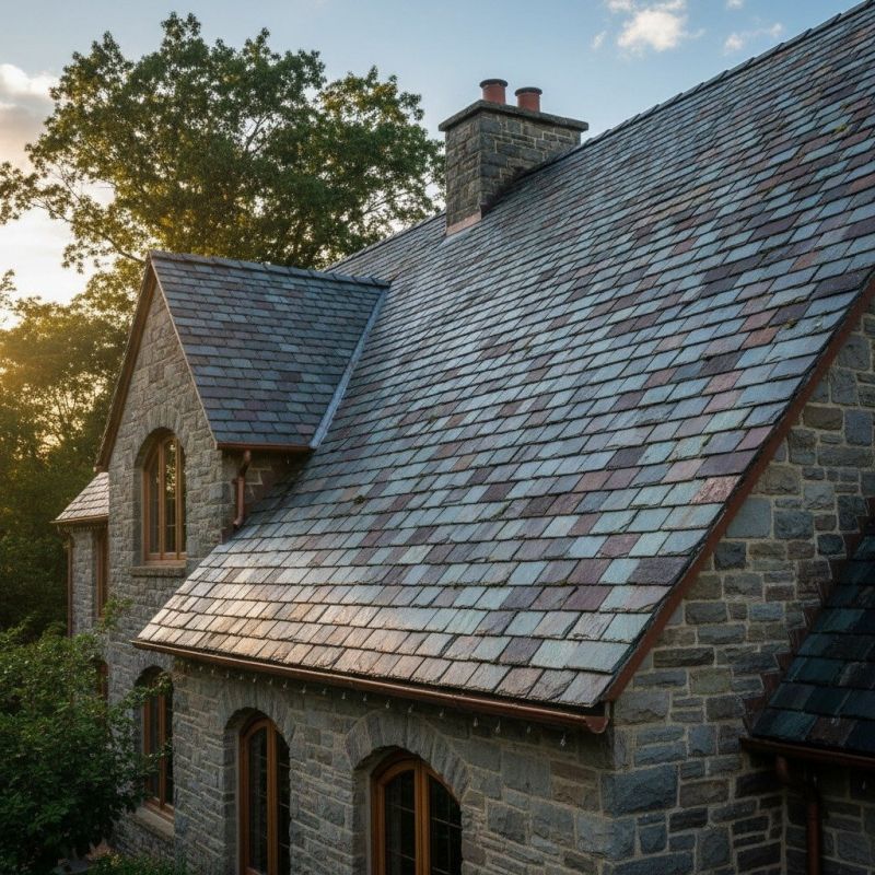 Slate Roof Replacement in Tamworth, NH