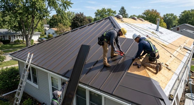 Steel Roof Installation in North Conway, NH