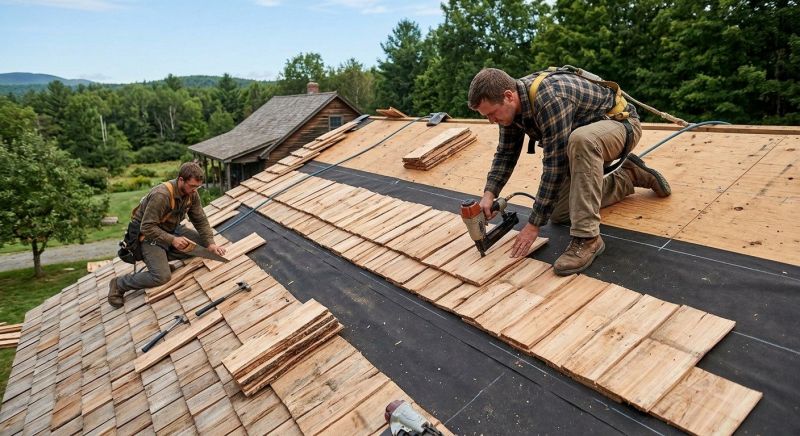 Wood Roofing Installation in Eaton Center, NH