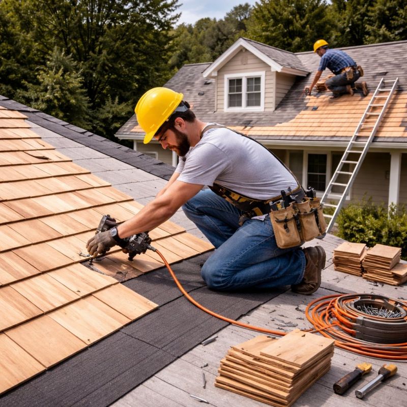Wood Roofing Installation in Jackson, NH