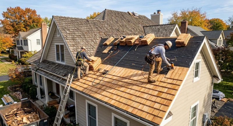 Wood Shake Roof Replacement in Lovell, ME