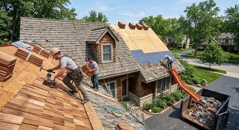 Wood Shake Roof Replacement in Ossipee, NH